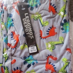 One Size Dinosaur leggings